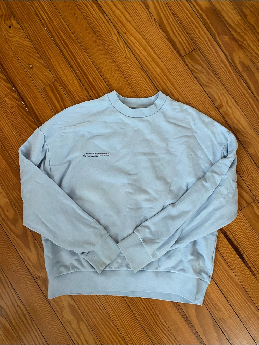 Pangaia Womens Light Blue Crewneck Sweatshirt